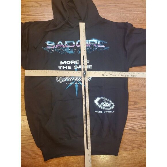 Bad Girl Graphic Hoodie Womens Size Small‎ Black Always Changing Fashion Nova - Picture 5 of 8